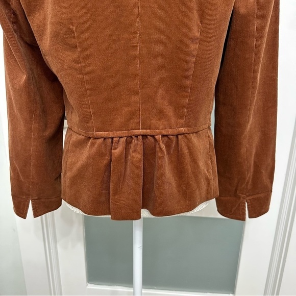 Talbots Corduroy Blazer Rust Brown Size 10 LIKE NEW - Picture 6 of 8